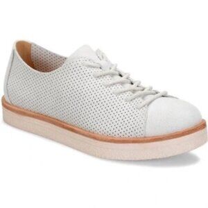 *New* Kork-Ease Margaret Oxford White Suede Shoes Size 7